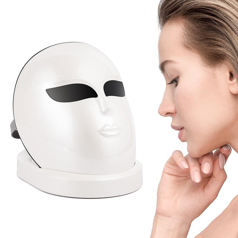 LED 페이스 Mâsk Light Therapy 7 색 피부 회춘 요법 LED 광자 Mâsk 가벼운 안면 피부 관리 방지 피부 강화 주름을 조정합니다.